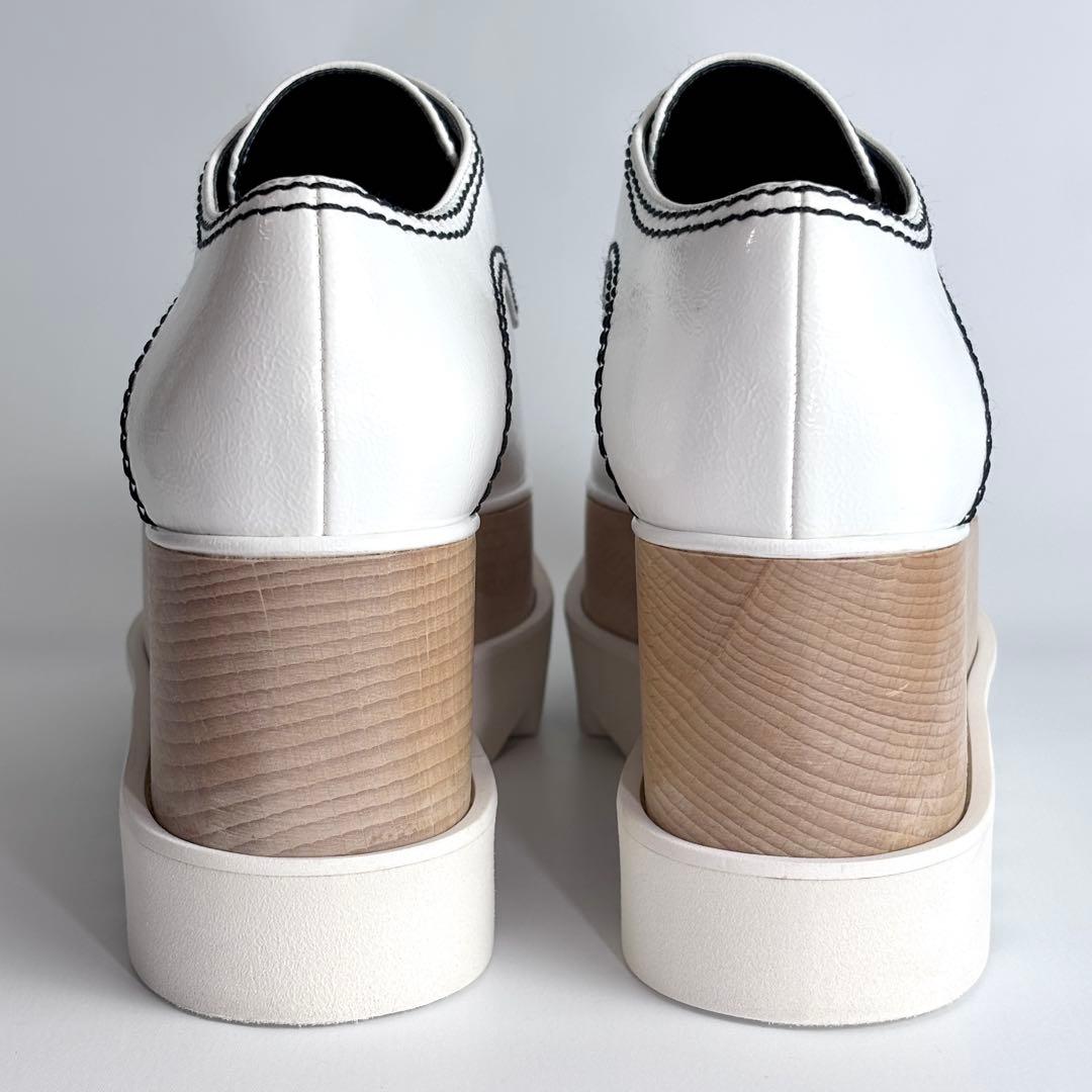 希少極美品✨ ステラマッカートニー 厚底 エリス シューズ ホワイト 23cm