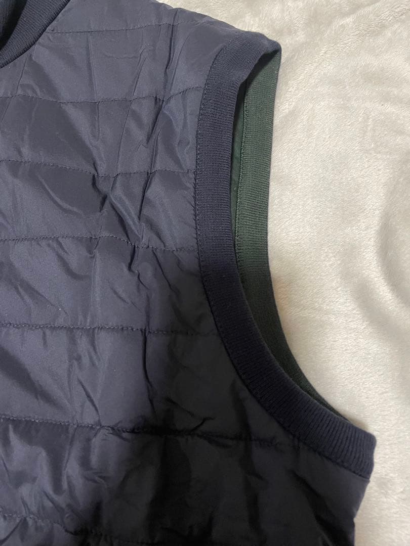 ラルフローレンパープルレーベル キルティングダウンベスト リバーシブル