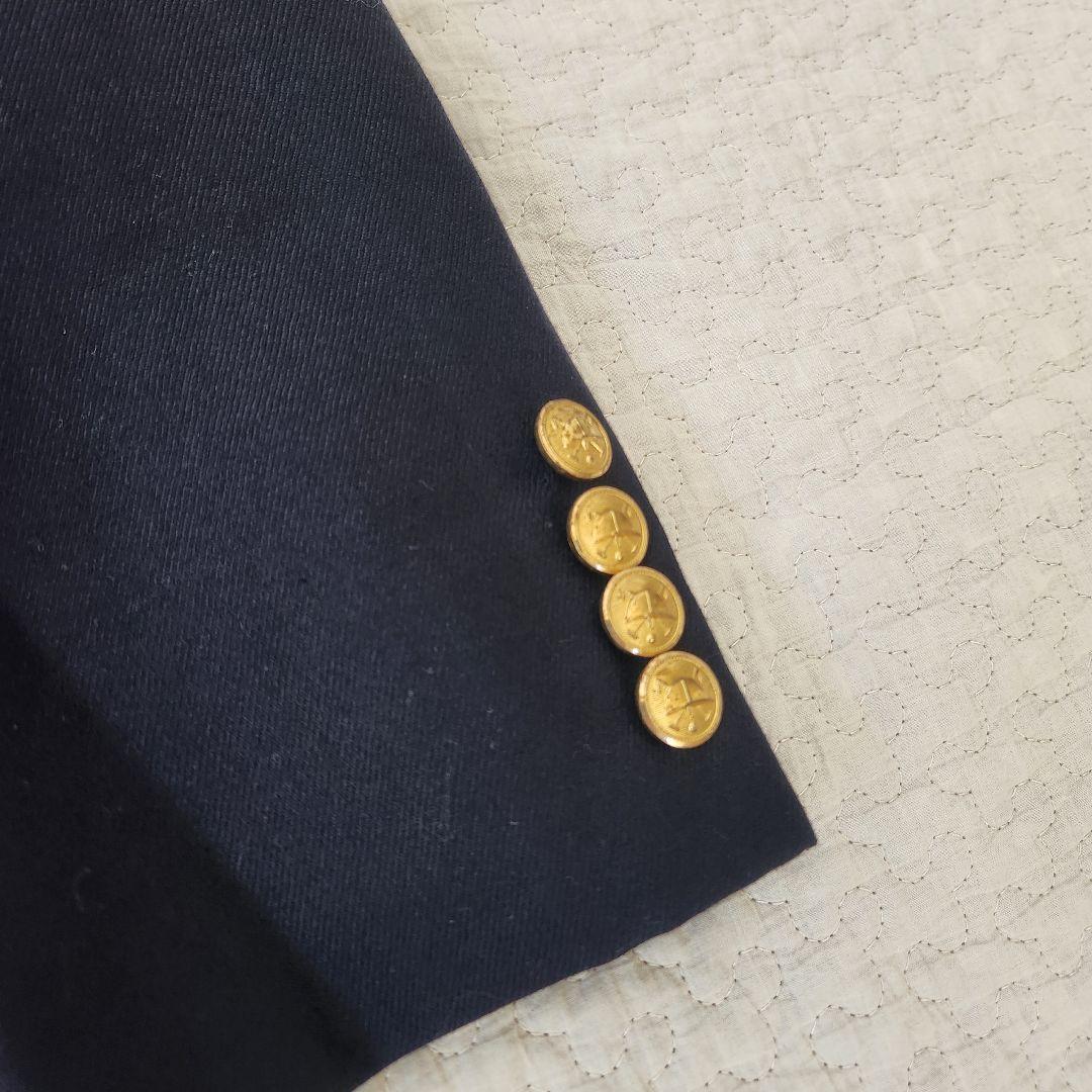 美品★ポロラルフローレン　ブレザー　ジャケット　上着　紺ブレ　金ボタン