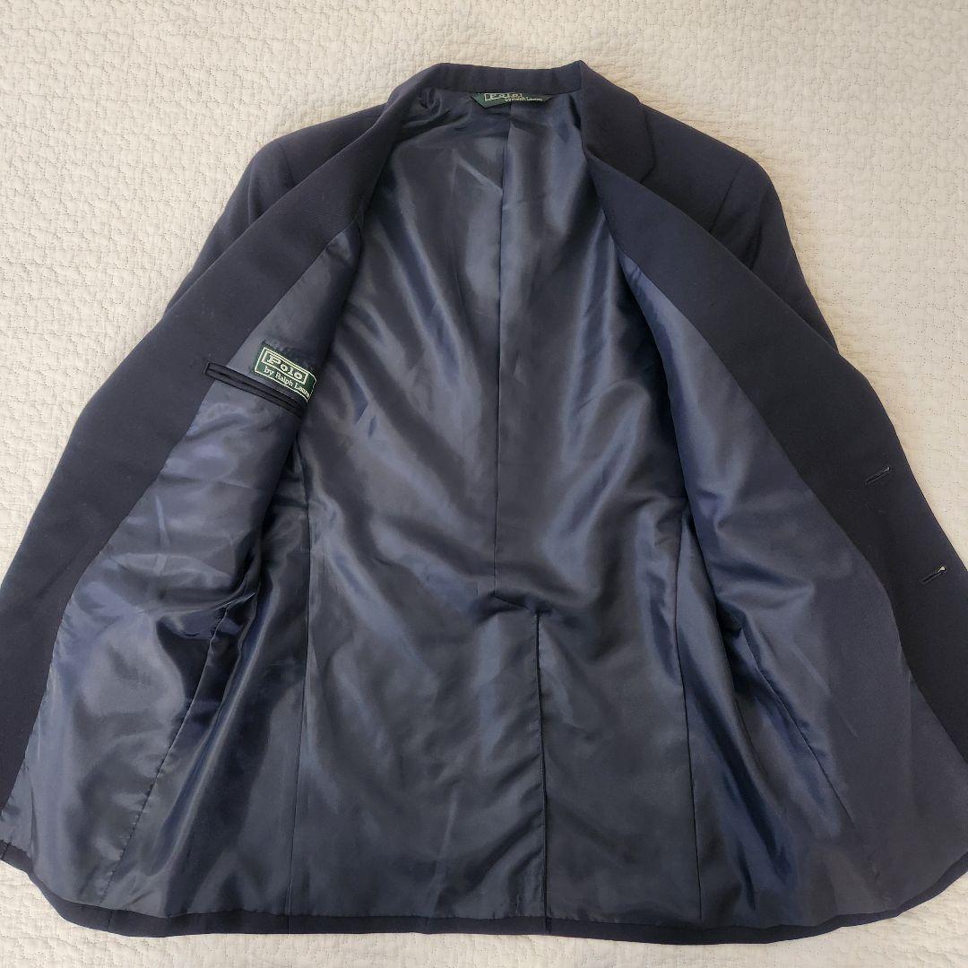 美品★ポロラルフローレン　ブレザー　ジャケット　上着　紺ブレ　金ボタン