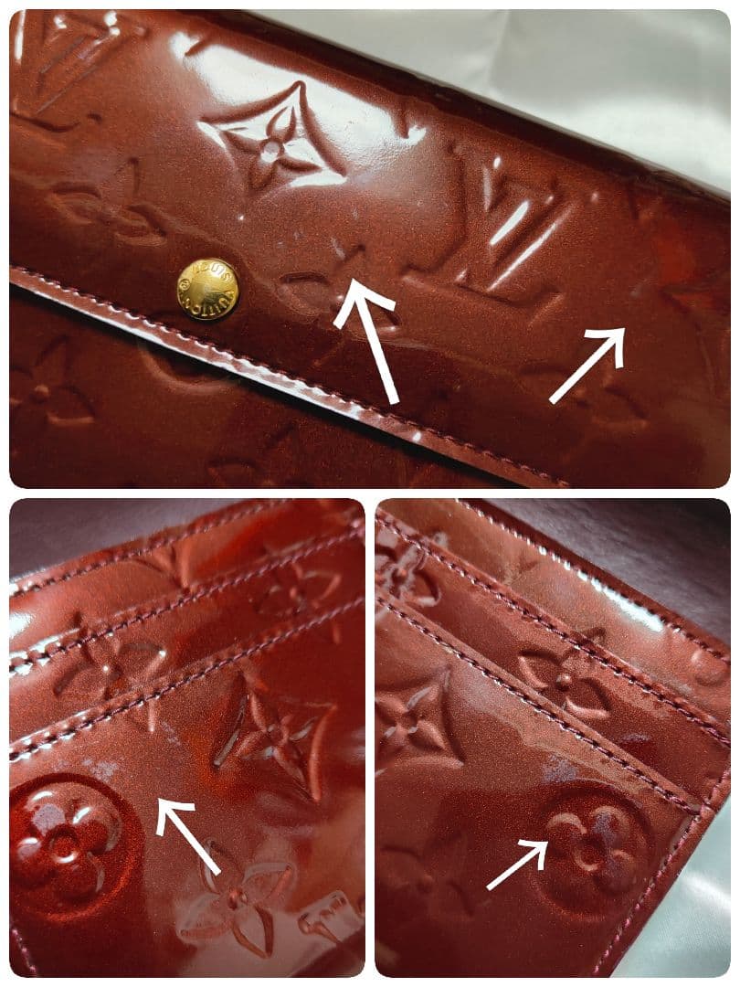 ★美品 ヴィトン Louis Vuitton 財布 ポルトフォイユサラ ヴェルニ