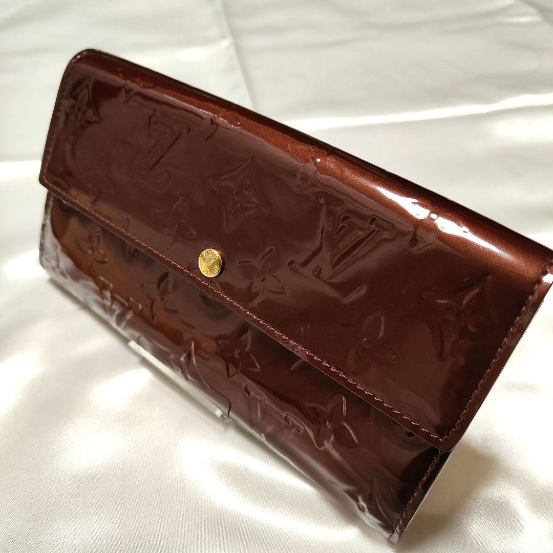 ★美品 ヴィトン Louis Vuitton 財布 ポルトフォイユサラ ヴェルニ