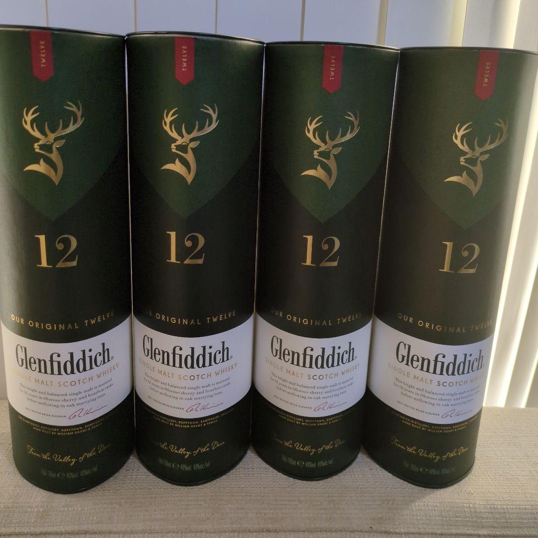 8日迄の価格♥Glenfiddich 12年ウイスキー 4本セット