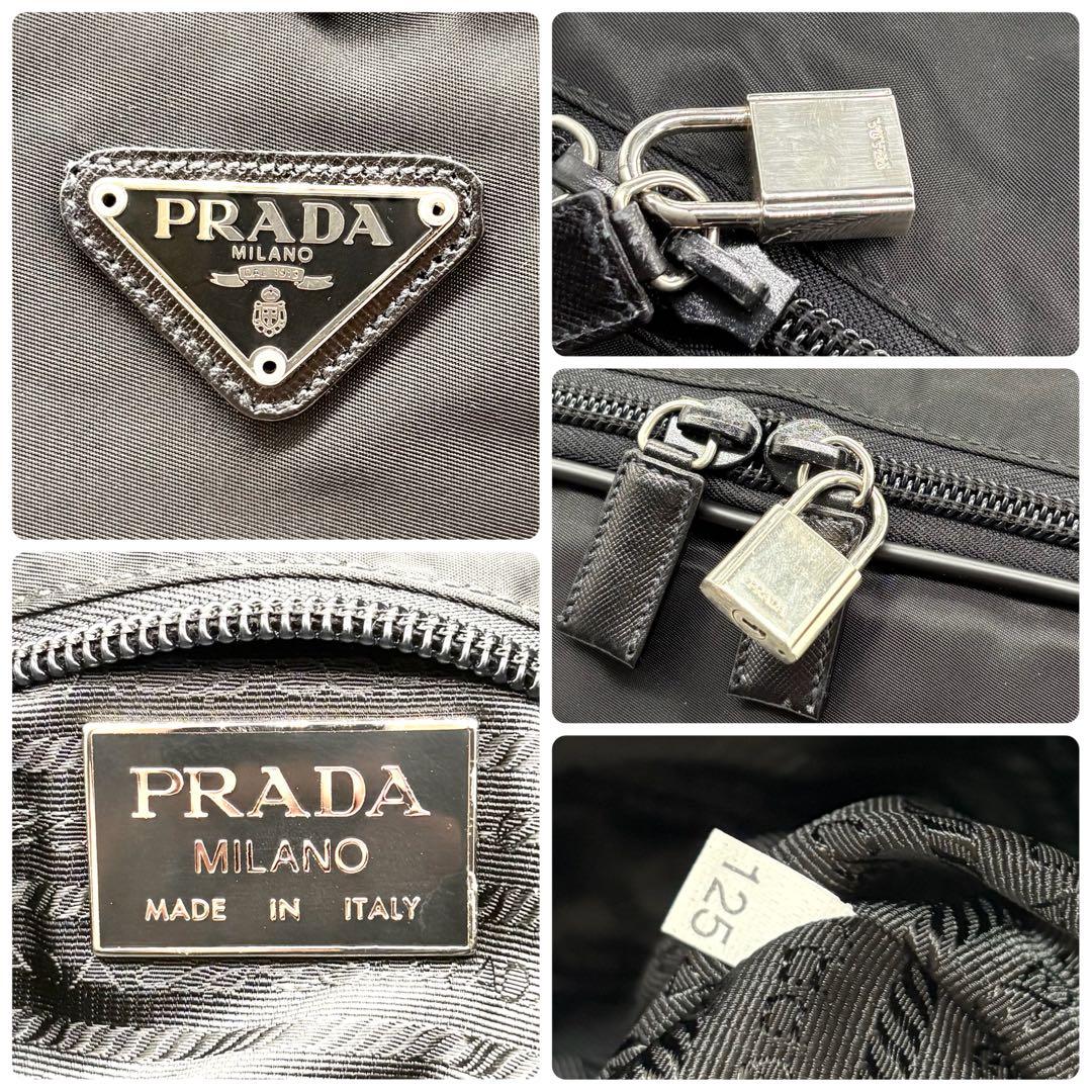 【専用】プラダ 2way ボストンバッグ ナイロン サフィアーノ 三角ロゴ 黒