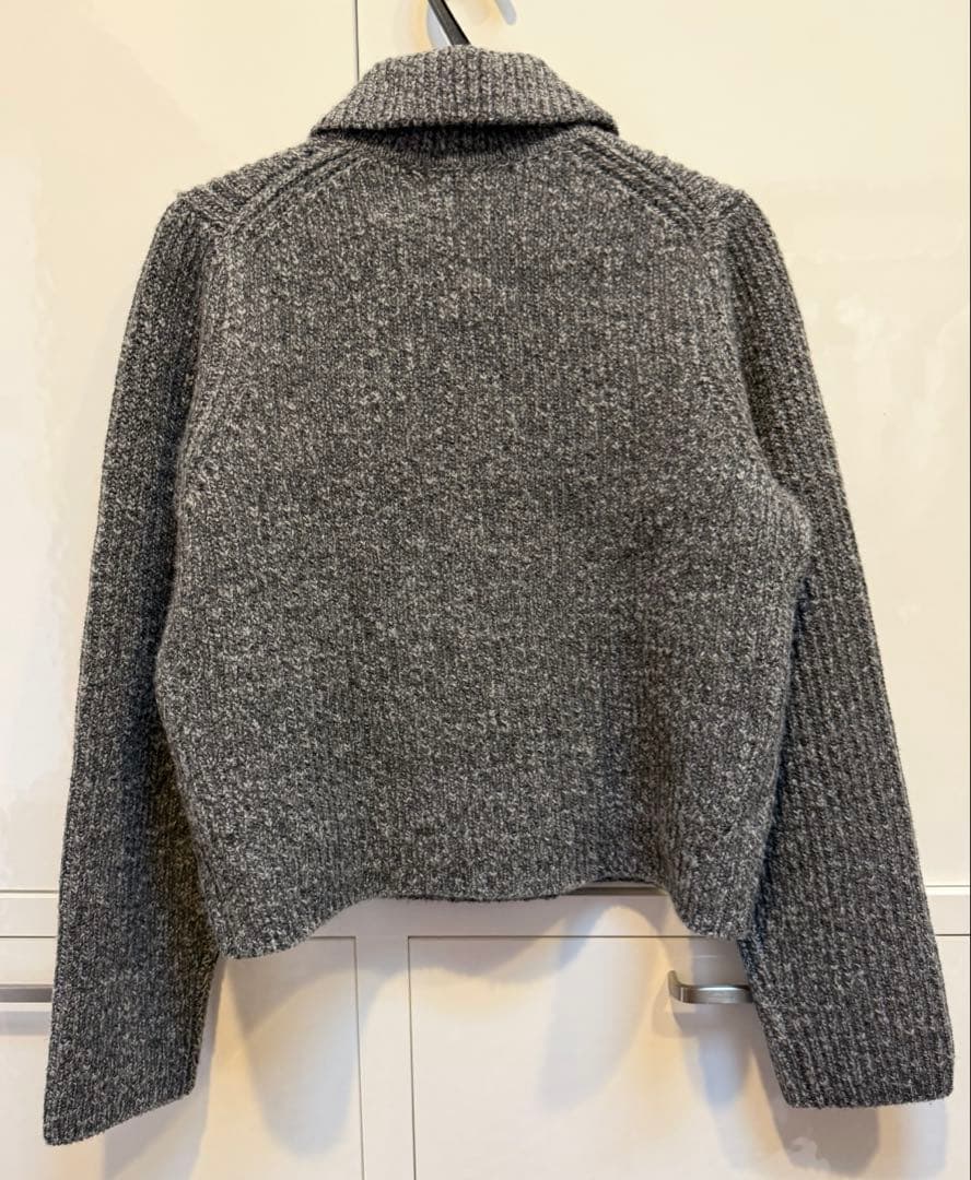 アナイ　スーパージロン襟付きカーディガン