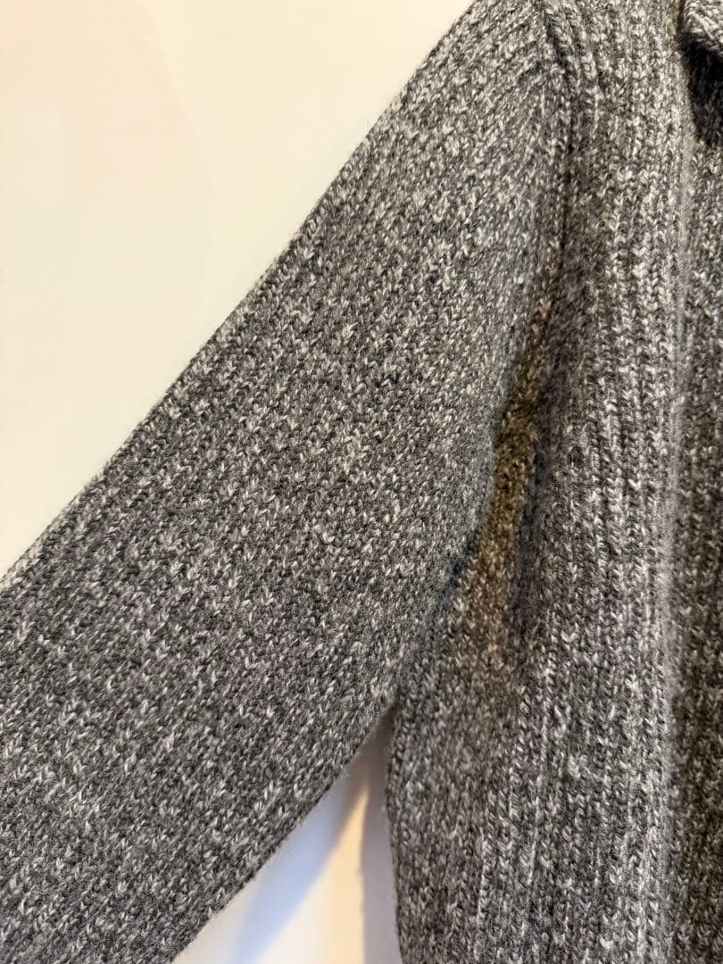 アナイ　スーパージロン襟付きカーディガン