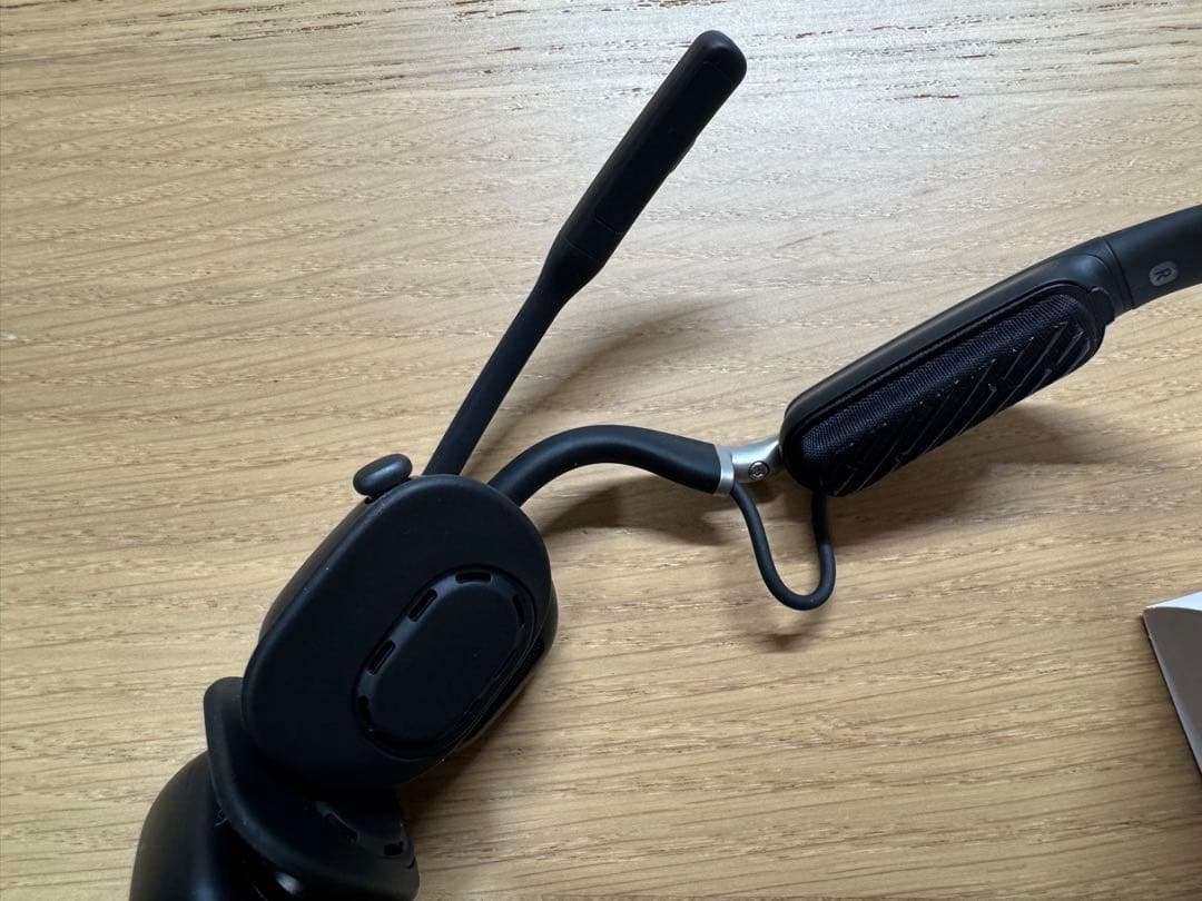 SHOKZ OPENMEET UC 骨伝導イヤホン ブラック ヘッドセット型