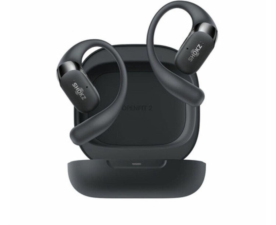 SHOKZ OpenFit 2 骨伝導イヤホン ブラック
