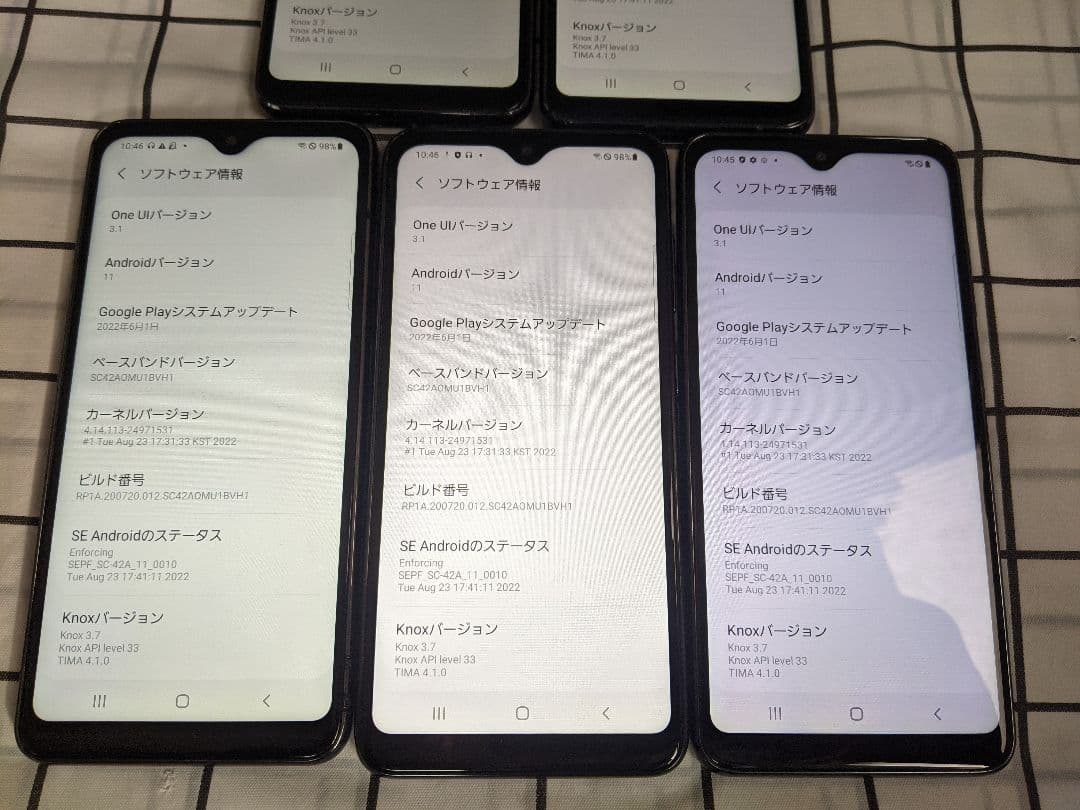 GalaxyA21 SC-42A 64GB android11 Simフリー5台
