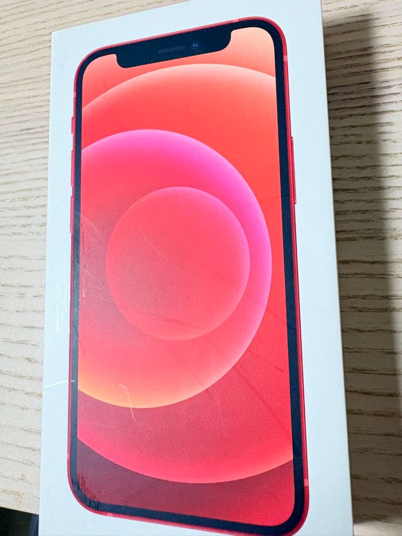 z*中様 Apple iPhone 12 (赤) 本体　美麗品※一部機能不良　箱