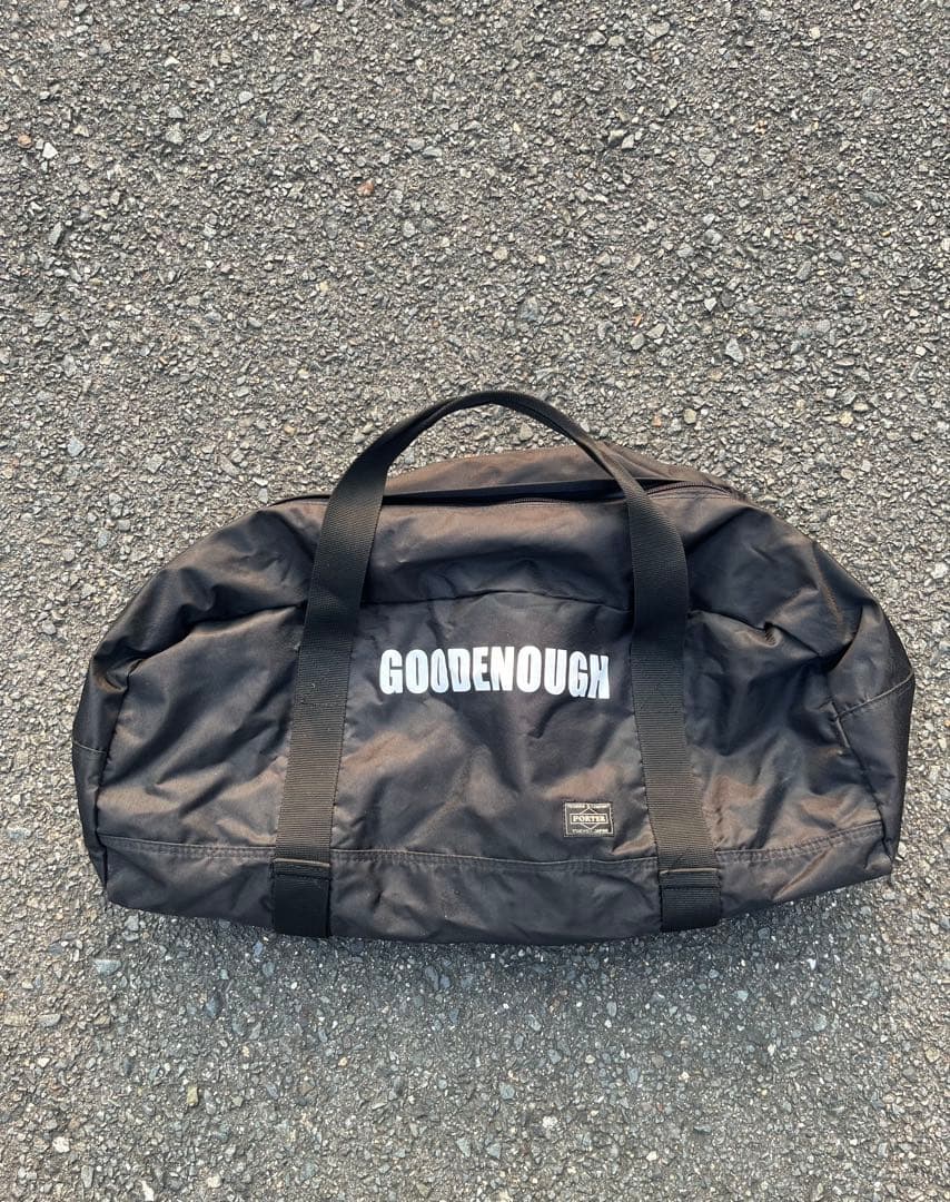 GOODENOUGH×PORTER ドラムバック　Wネーム