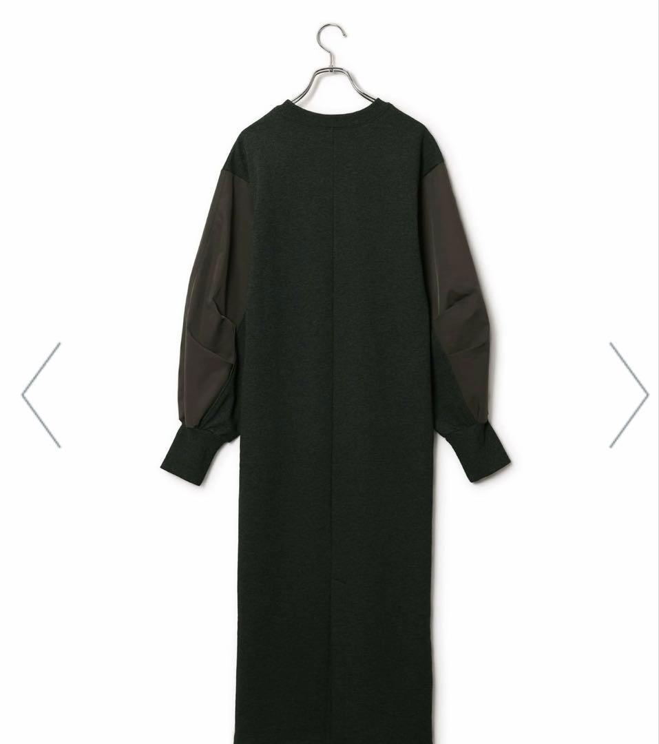 ADAM ET ROPE' FEMME スウェットコンビベルテッドワンピース