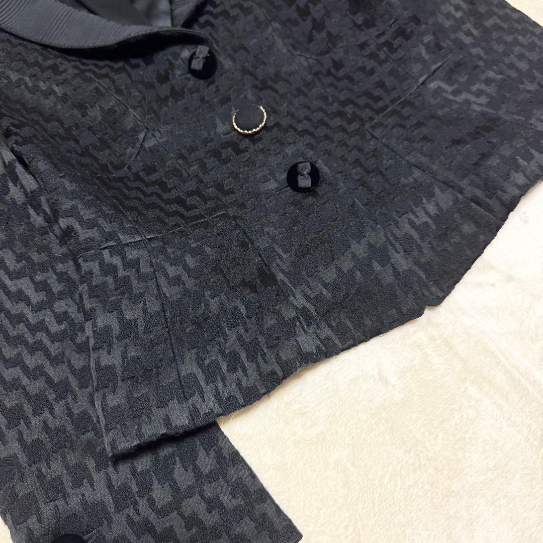 美品 ジョルジオアルマーニ テーラードジャケット ベロア シングル 黒