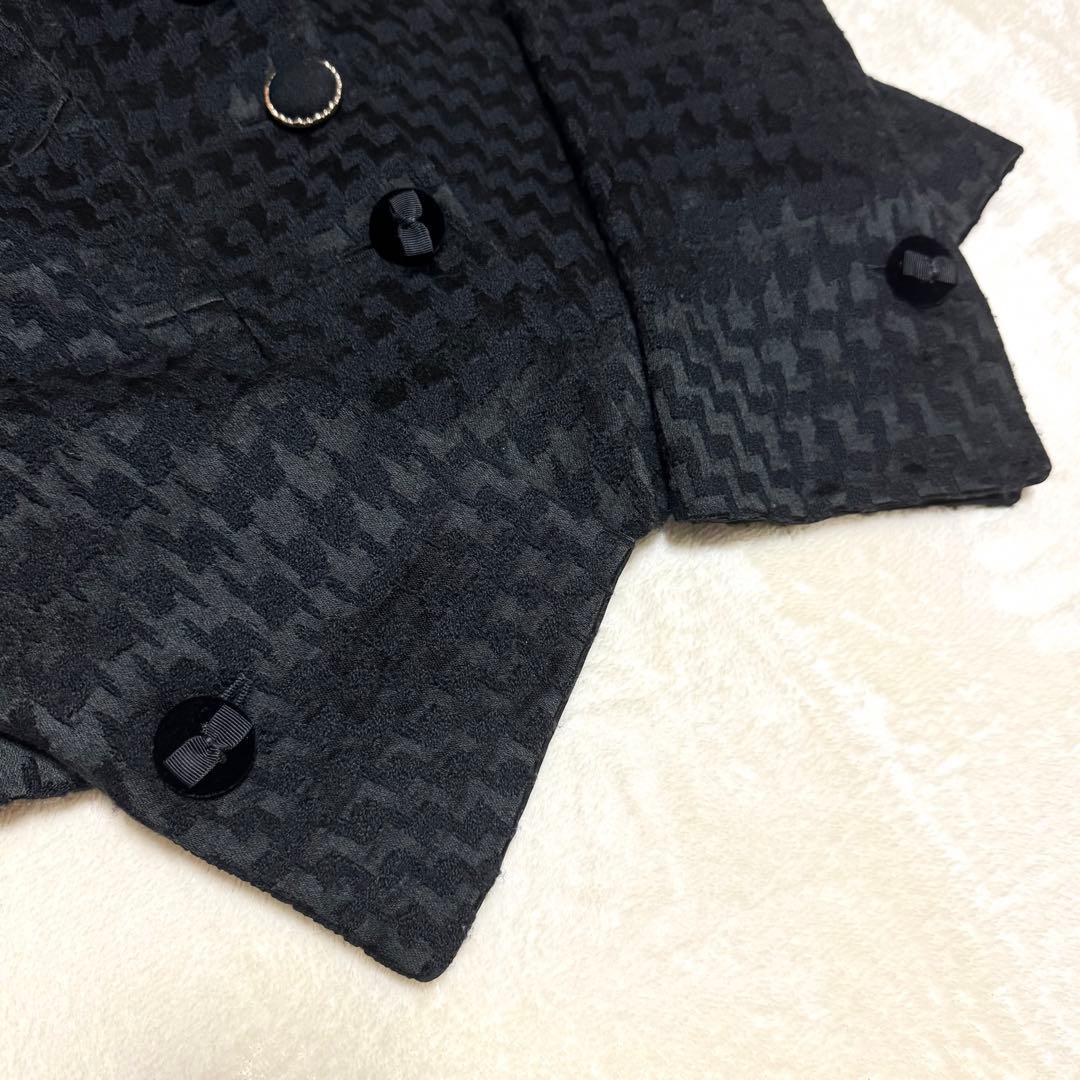 美品 ジョルジオアルマーニ テーラードジャケット ベロア シングル 黒