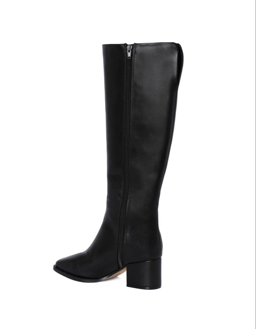 ヘアアクセサリー herlipto Back Slit Long Boots black 38