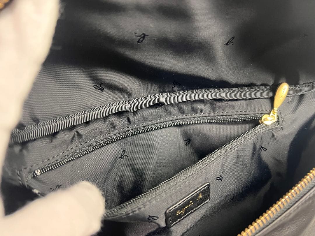 (12/6まで)アニエスベー ボディバッグ ウエストバッグ レザー