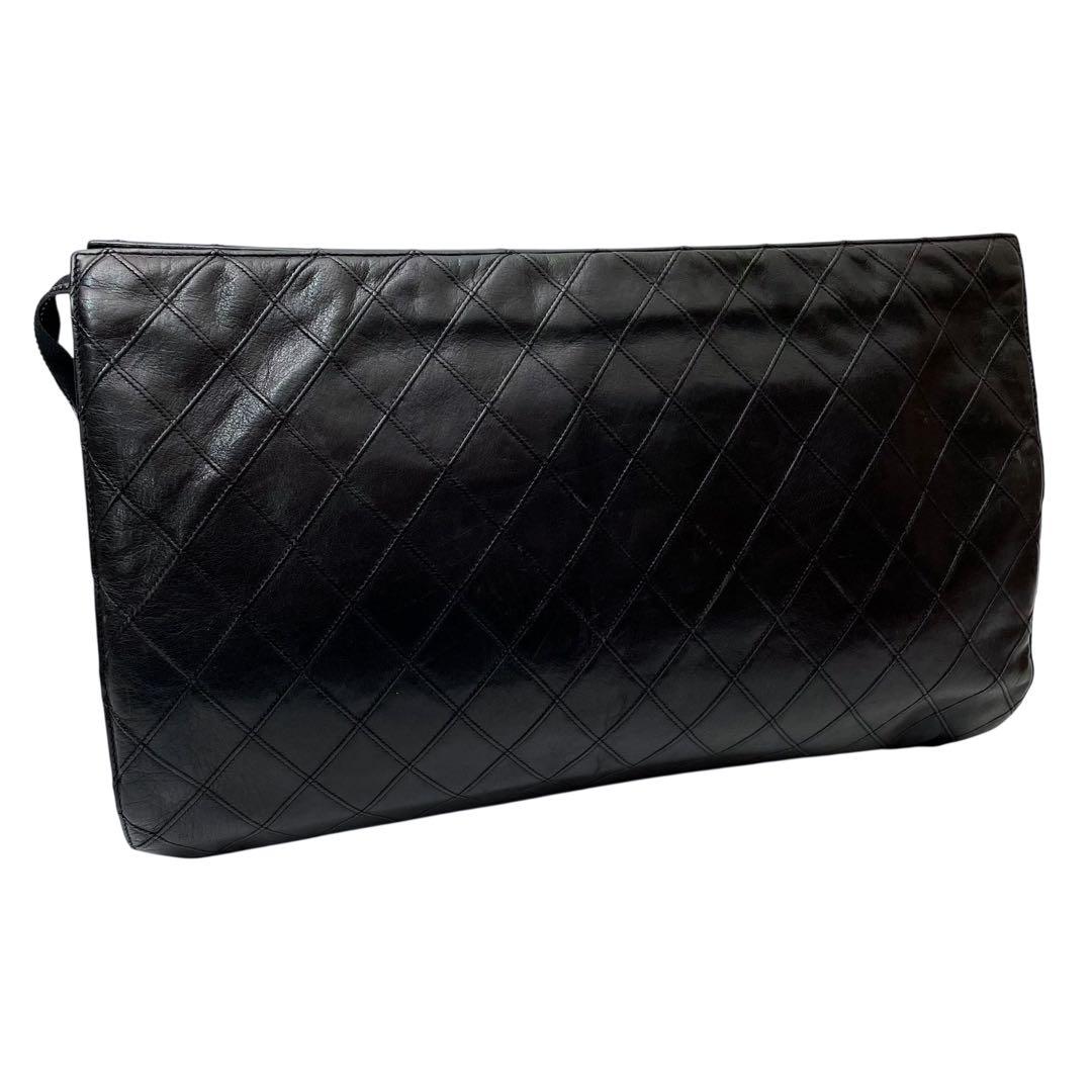 シャネル ビコローレ マトラッセ ラムスキン クラッチ セカンド ハンド バッグ