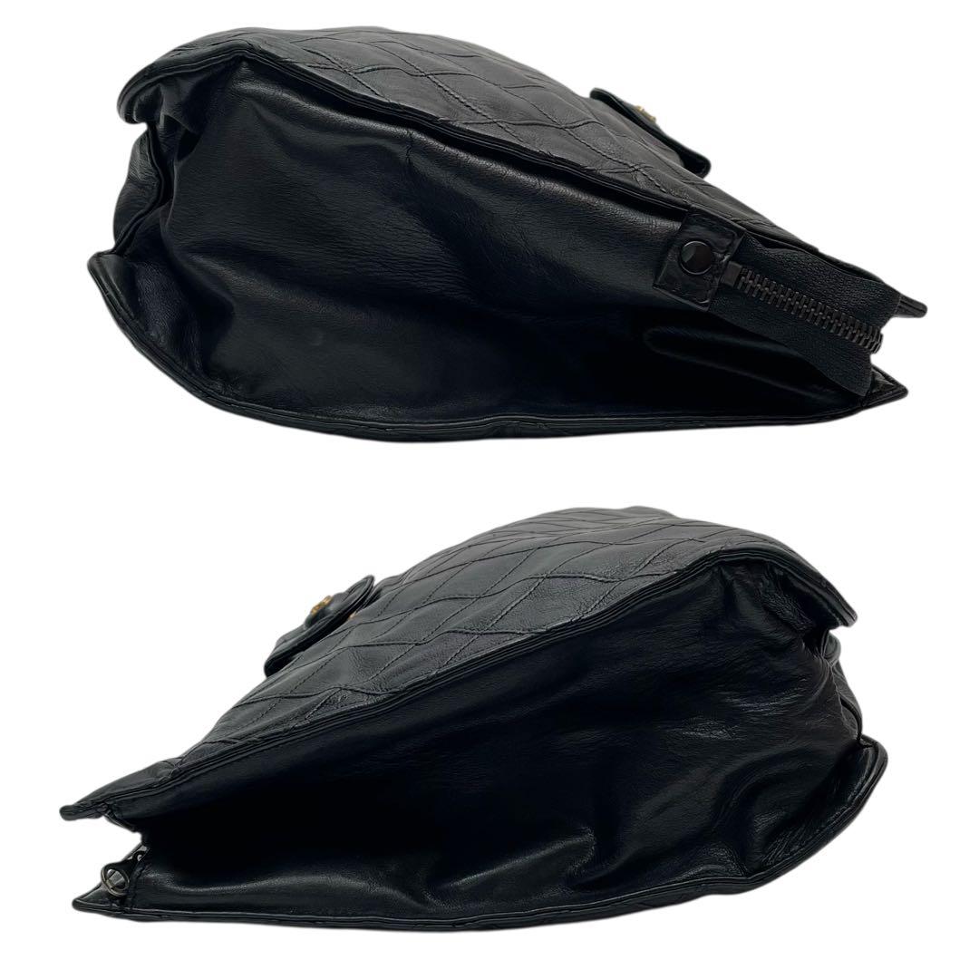 シャネル ビコローレ マトラッセ ラムスキン クラッチ セカンド ハンド バッグ