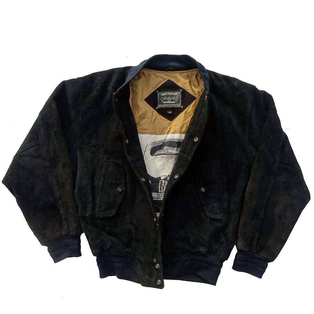 MEN'S TENORASメンズティノラス 牛革オールレザースエードスタジャン黒