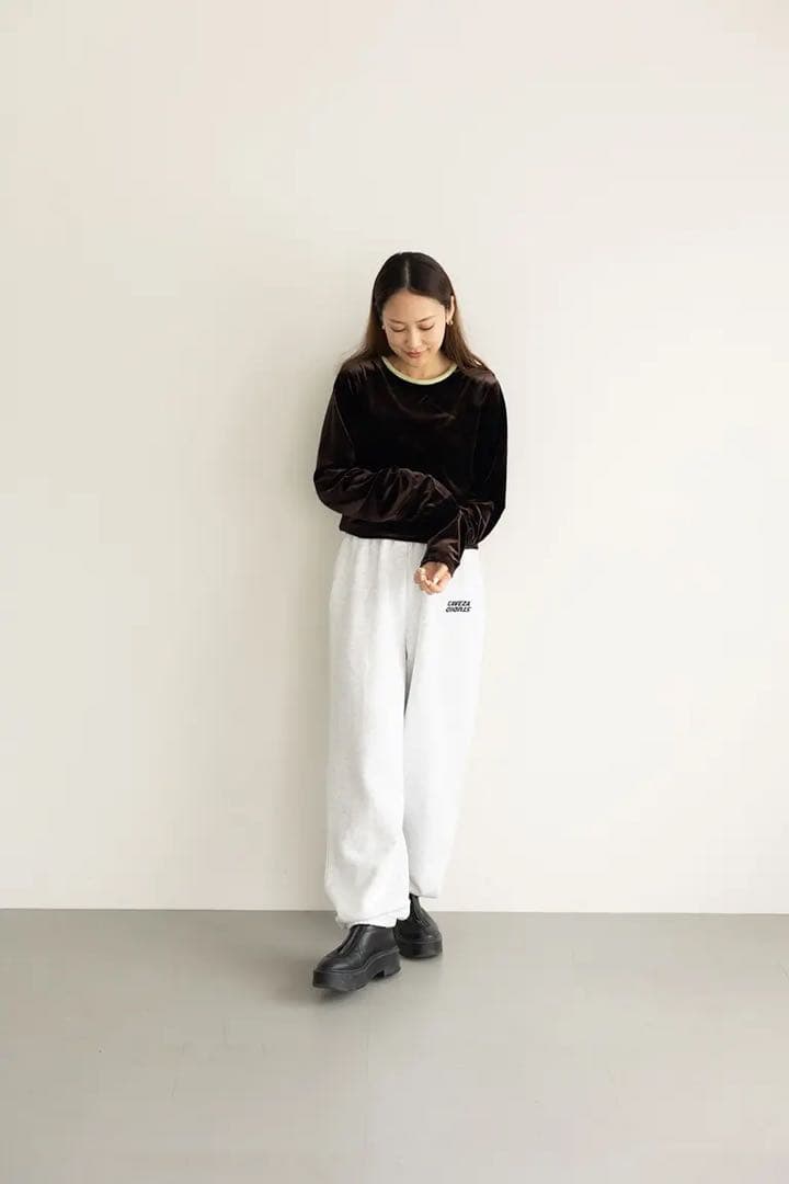 【ぴの】カベサロッソ　スウェット　グレー　36 セットアップ　試着のみ