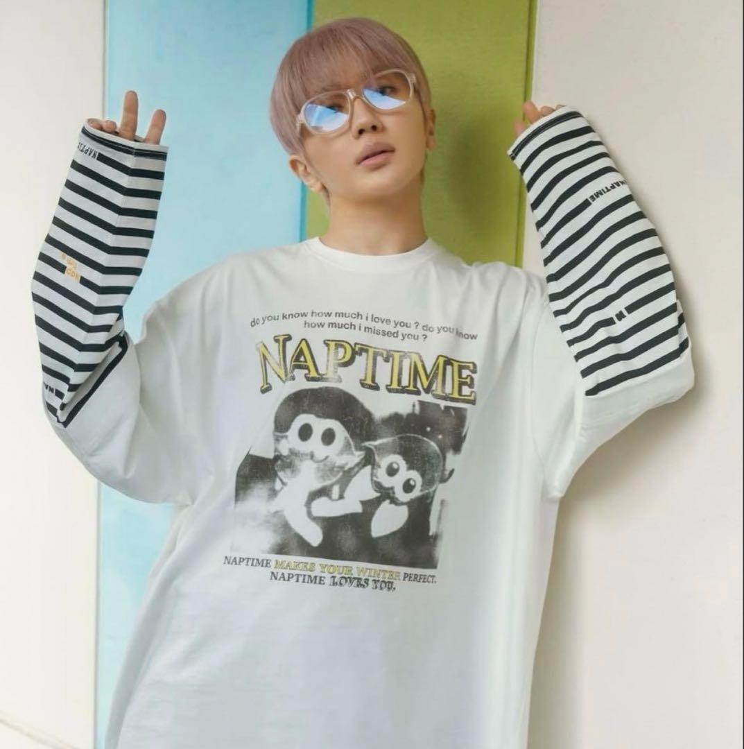 Naptime フェイクレイヤード ロングtシャツ