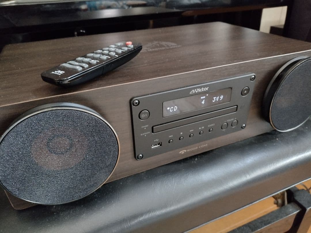 ビクター EX-D6 ウッドコーン CD FM BT USB 23年 動作良好