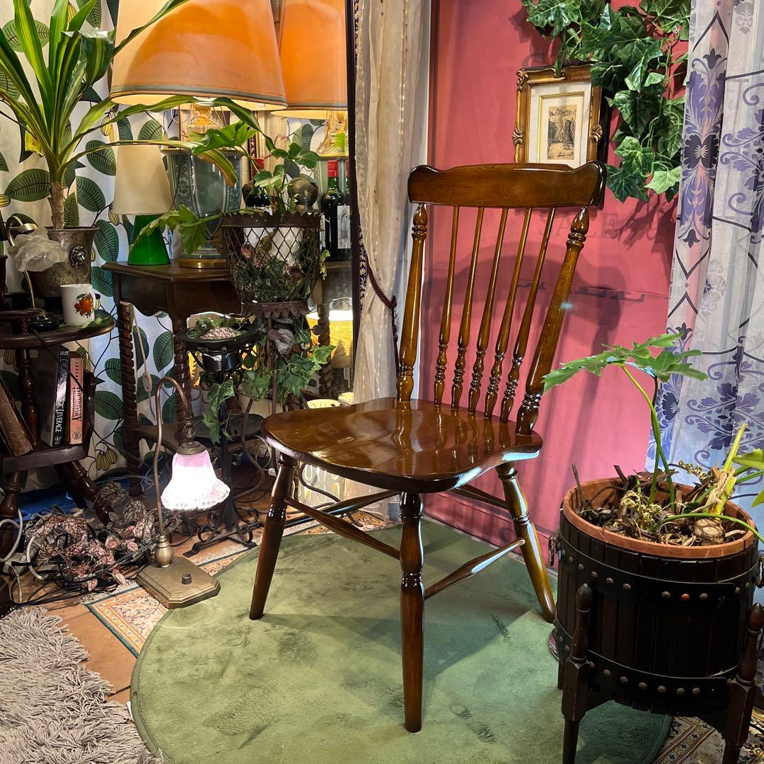 L１　カリモクヴィンテージ スピンドルチェア　コロニアル ウィンザー