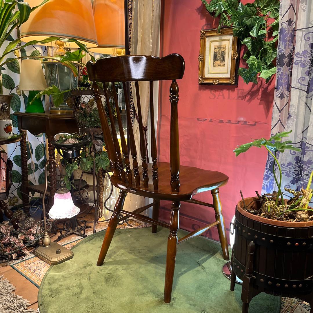 L１　カリモクヴィンテージ スピンドルチェア　コロニアル ウィンザー