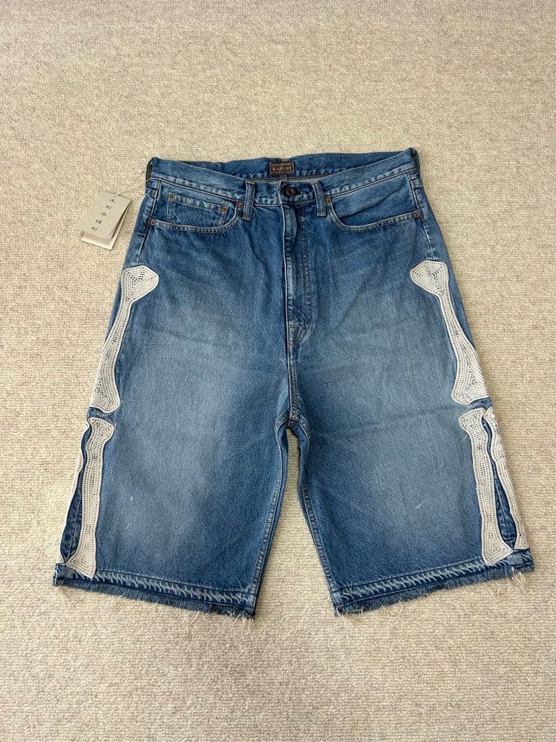 kapital 14ozデニム 5Pショートパンツ（BONE刺繍） Size36
