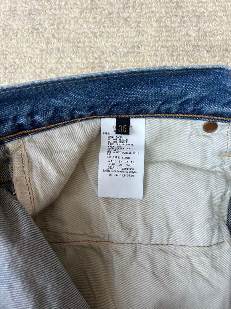 kapital 14ozデニム 5Pショートパンツ（BONE刺繍） Size36