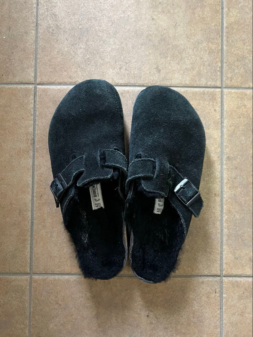 BIRKENSTOCK ボア ボストン 42 ブラック ビルケンシュトック