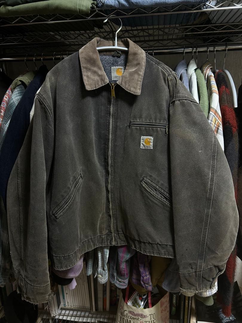 カーハート CARHARTT デトロイトジャケット タグなし　黒