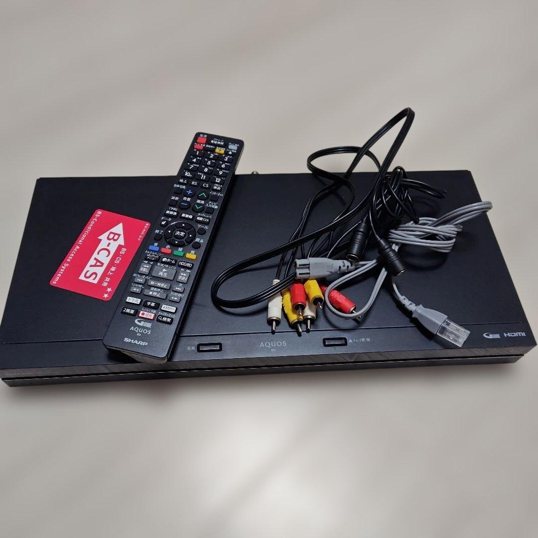 AQUOS　SHARP　Blu-rayレコーダー　2018年製　B-CASカード