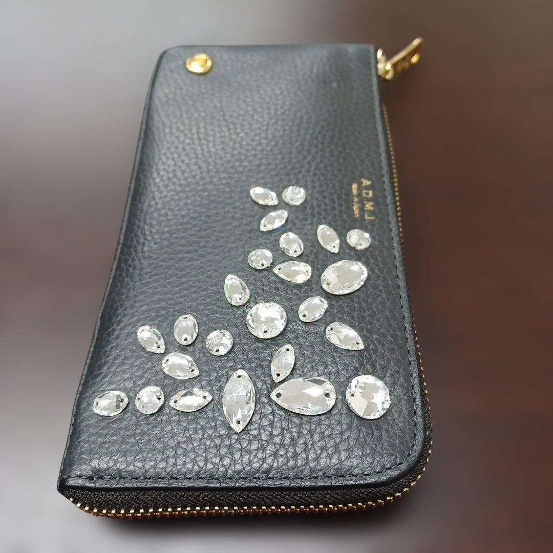 A.D.M.J. ブラックレザー長財布