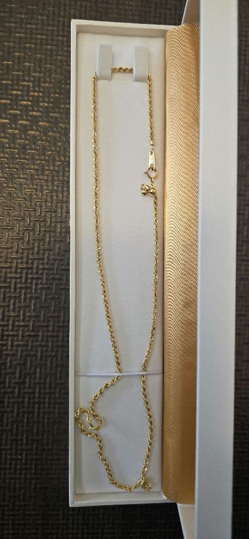 地金ネックレスK18YG/50cm/3.2g