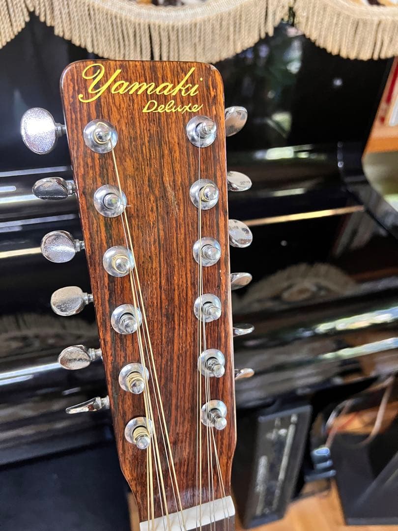 Yamaki Deluxe 12弦ギター ピエゾマイク付き品番不明　ジャンク扱い