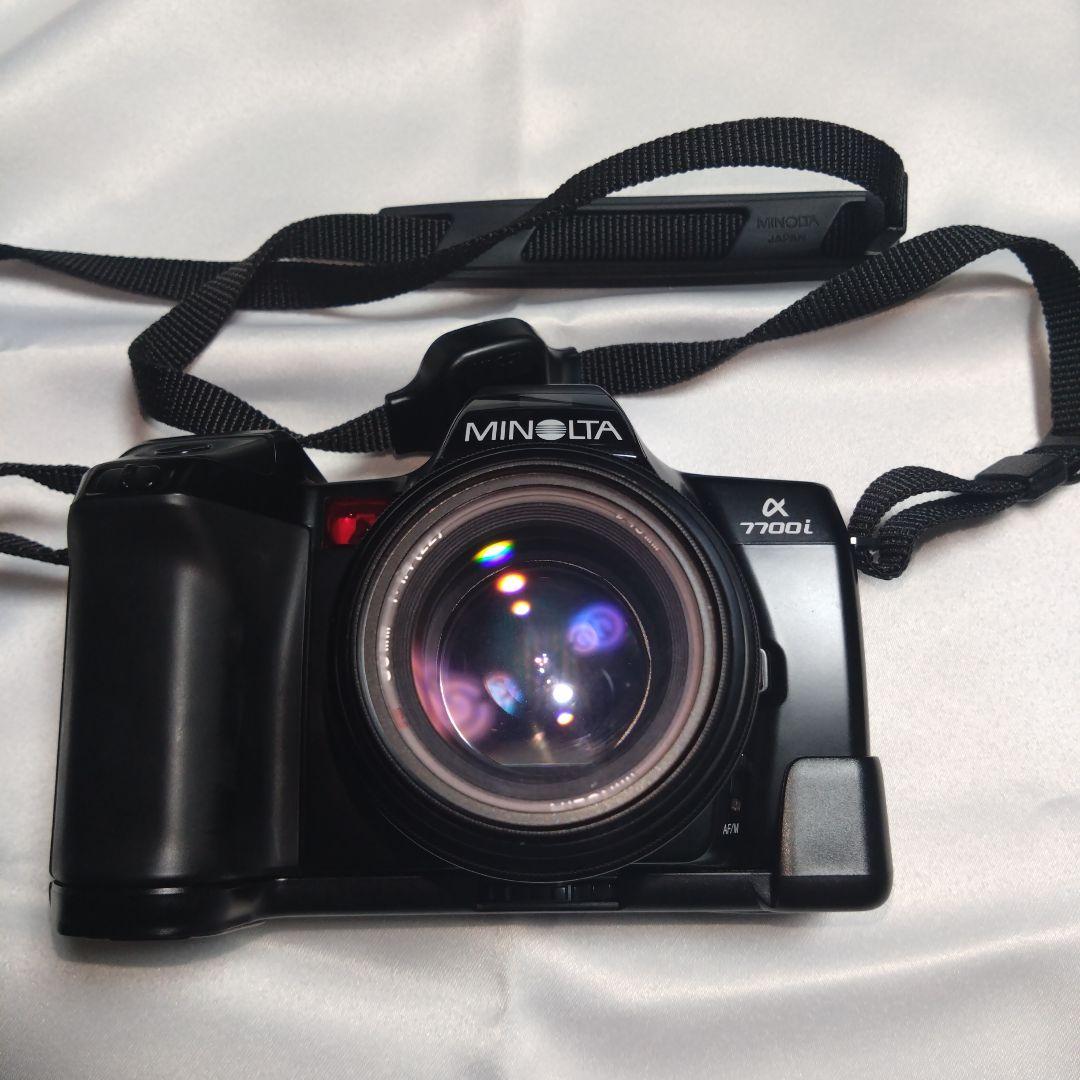 美品MINOLTA α 7700I フィルムカメラ.新品リチウム電池付き