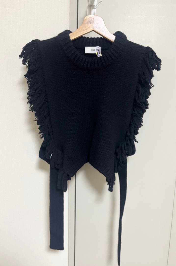 HYKE ハイク　ニット ベスト　黒