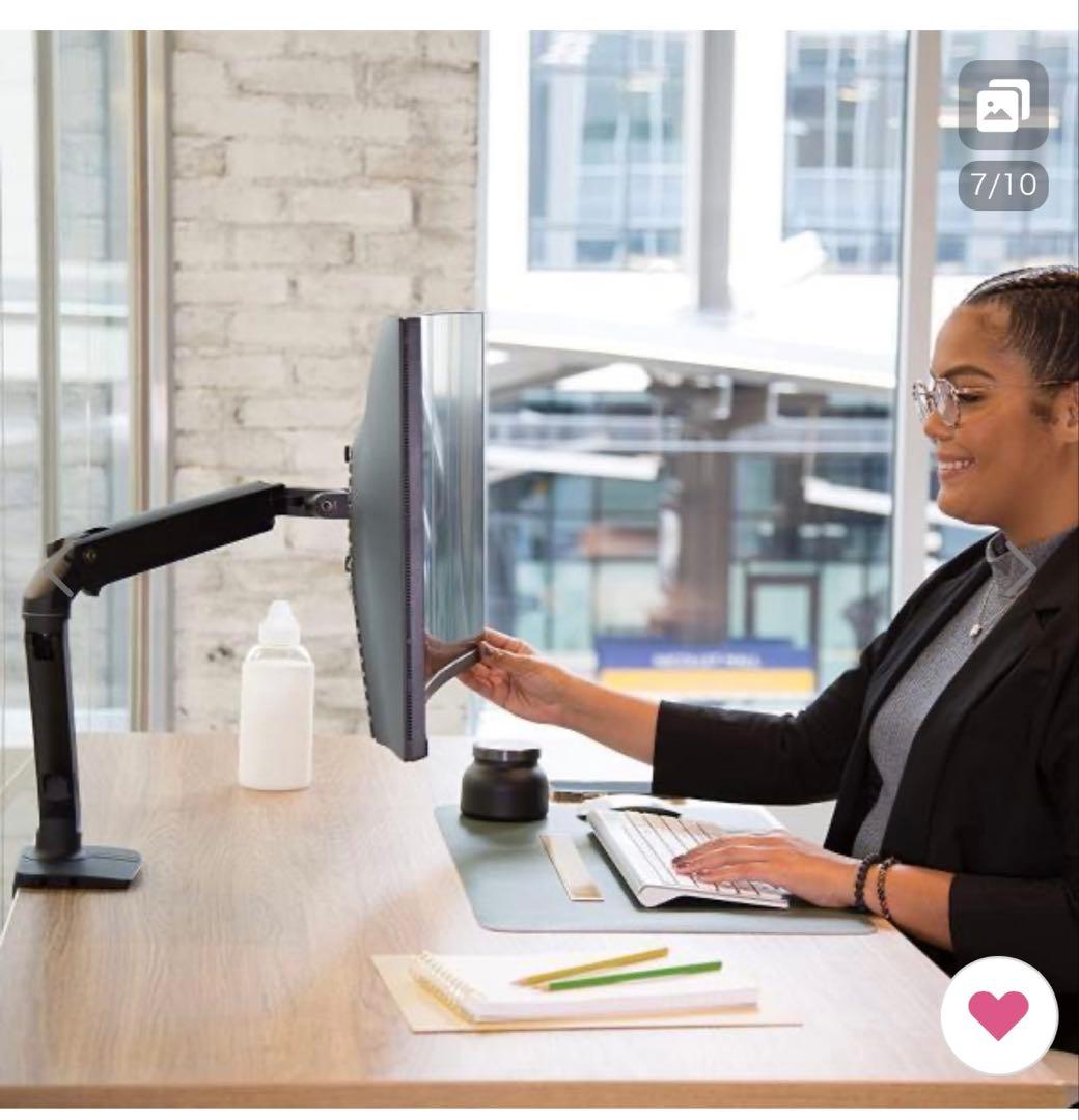 エルゴトロン MXV デスクモニターアーム マットブラック 34インチ