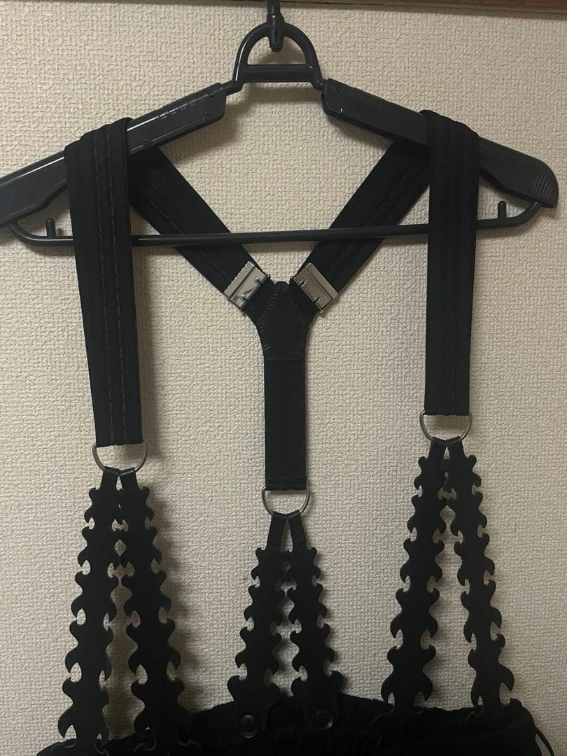 Yohji Yamamoto 18aw サスペンダー付きサルエルスカートパンツ