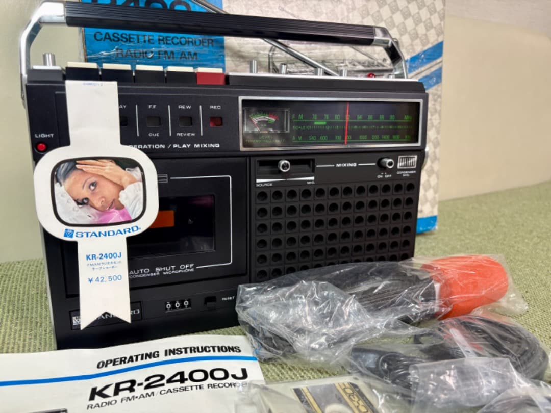 激レア　未使用？　スタンダード　KR-2400J ラジカセ　1970年代