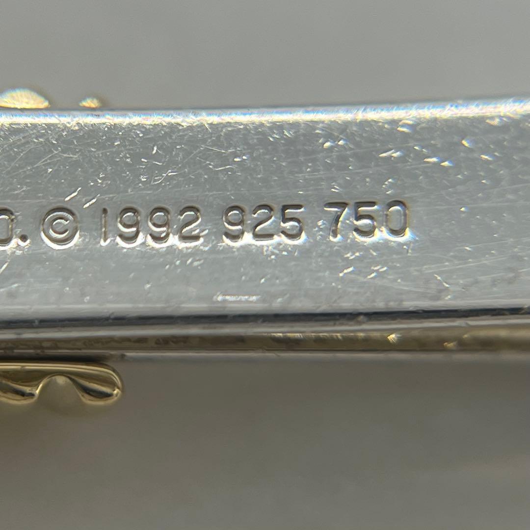 ティファニー TIFFANY シグネチャークロス ネクタイピン コンビ 希少