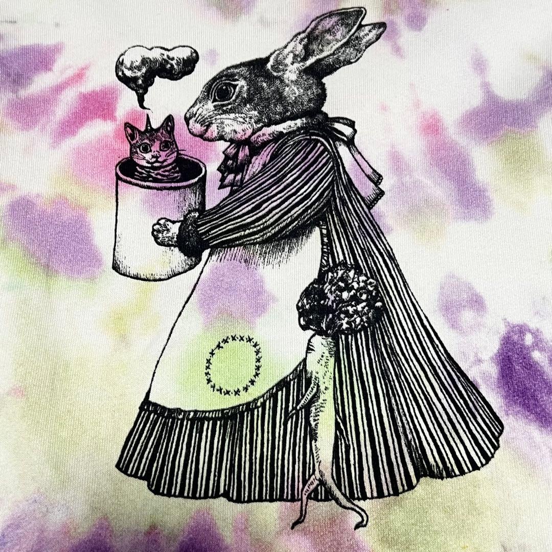 超希少 グッチ ヒグチユウコ コラボ うさぎ 両面プリント タイダイ柄