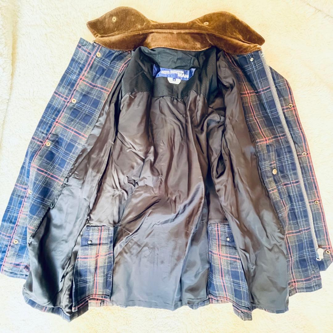 ジュンヤワタナベマン チェックハンティングジャケット S