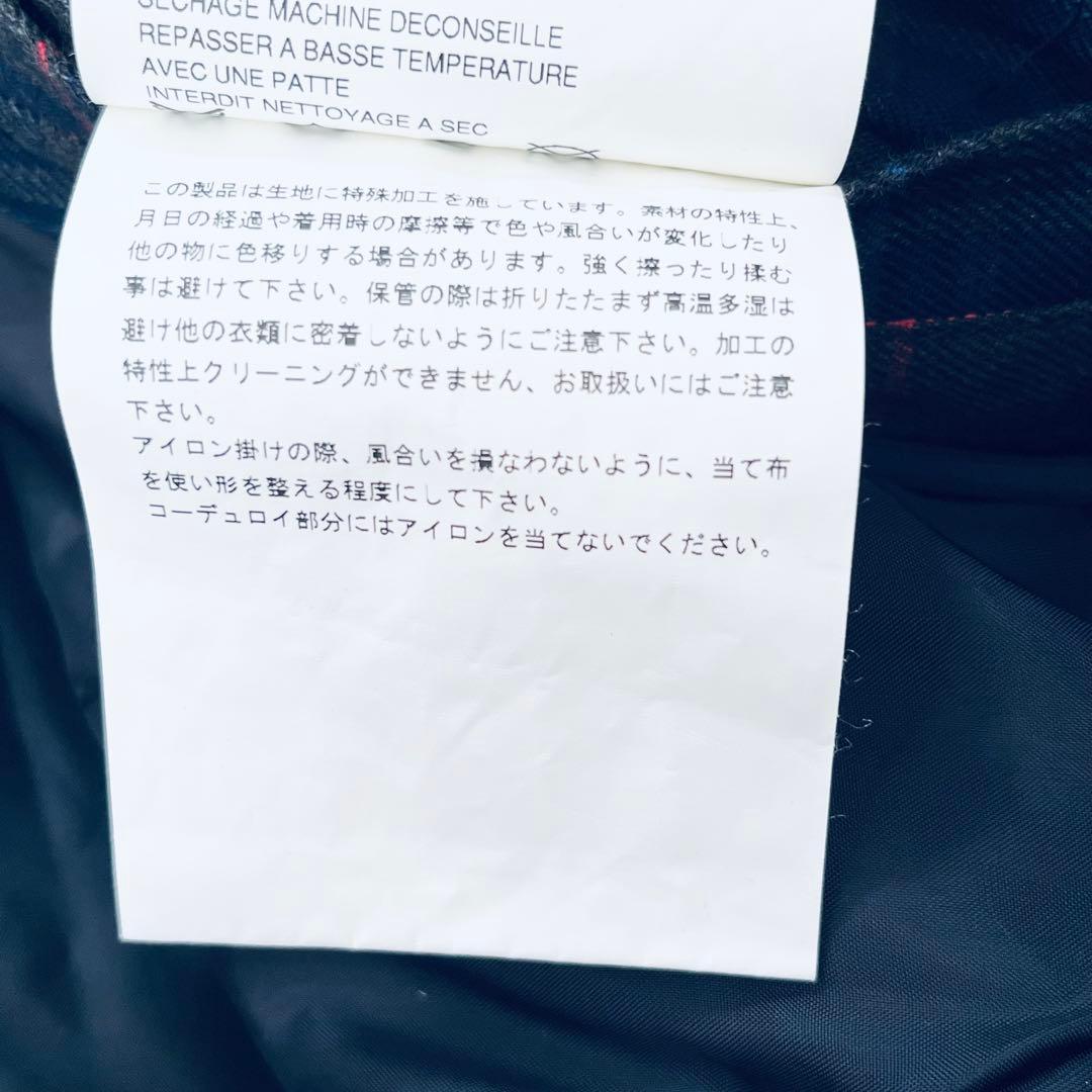 ジュンヤワタナベマン チェックハンティングジャケット S