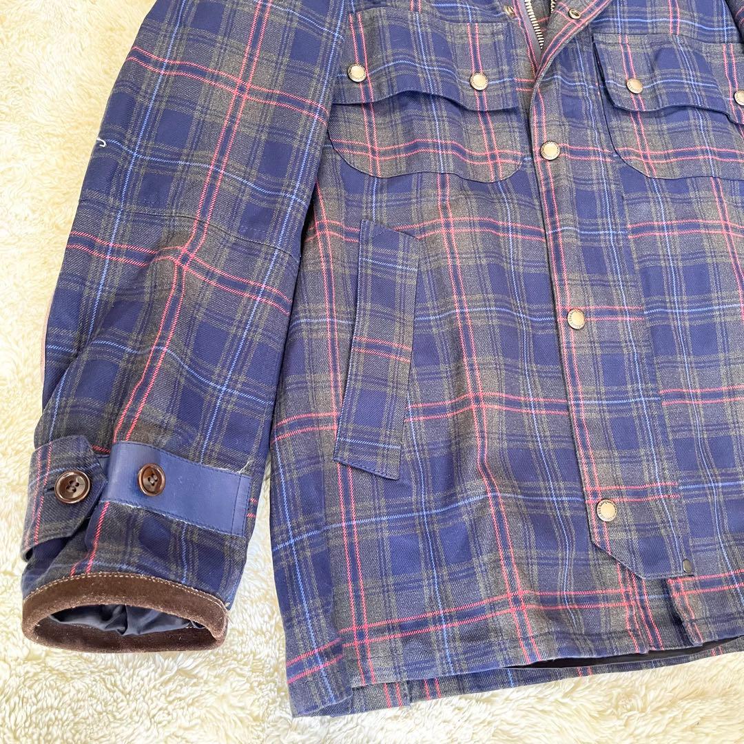 ジュンヤワタナベマン チェックハンティングジャケット S