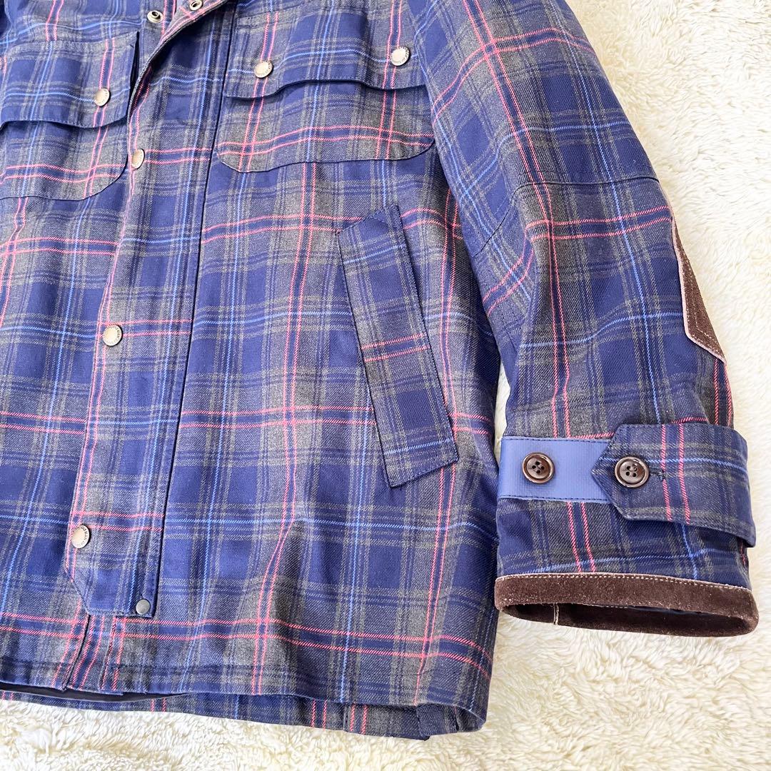 ジュンヤワタナベマン チェックハンティングジャケット S