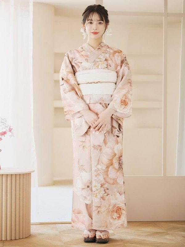 sugerくすみピンクスウィート浴衣　2点セット 新品未使用　定価16,480円