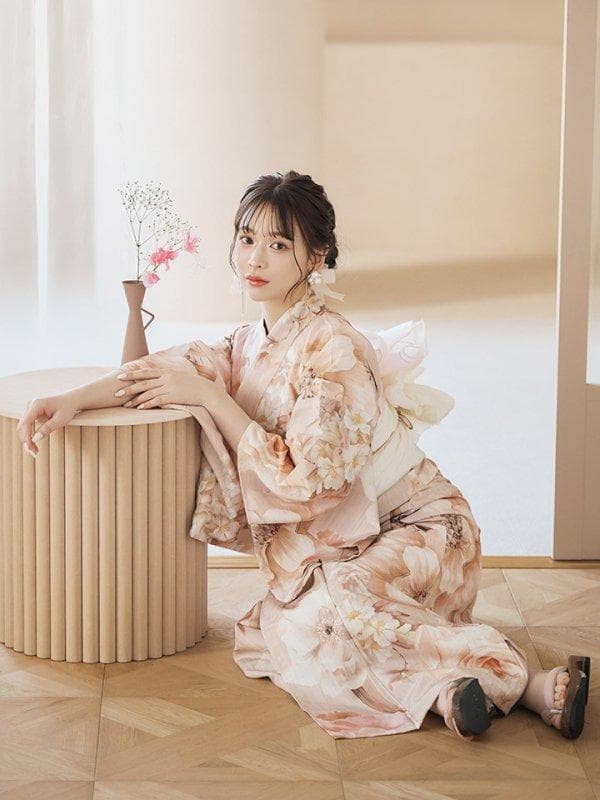 sugerくすみピンクスウィート浴衣　2点セット 新品未使用　定価16,480円