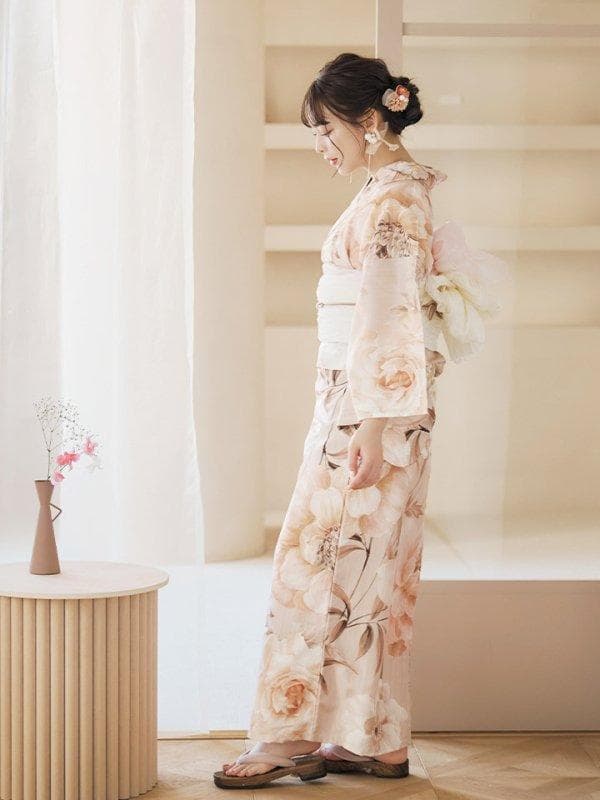 sugerくすみピンクスウィート浴衣　2点セット 新品未使用　定価16,480円